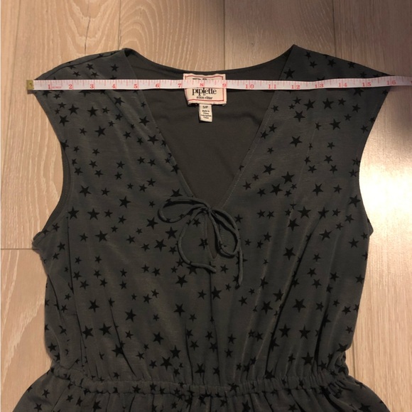 Urban Outfitters Piplette by Alice Ritter Dark Grey Star Print Dress - Picture 6 of 11